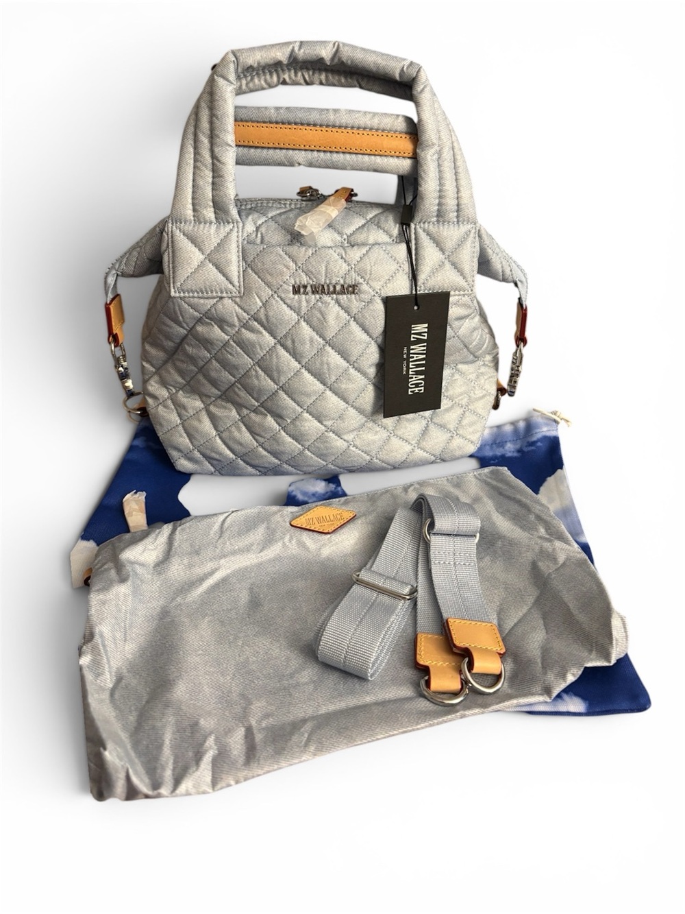 NWT Sutton Deluxe Crossbody Tote  in Chambray S